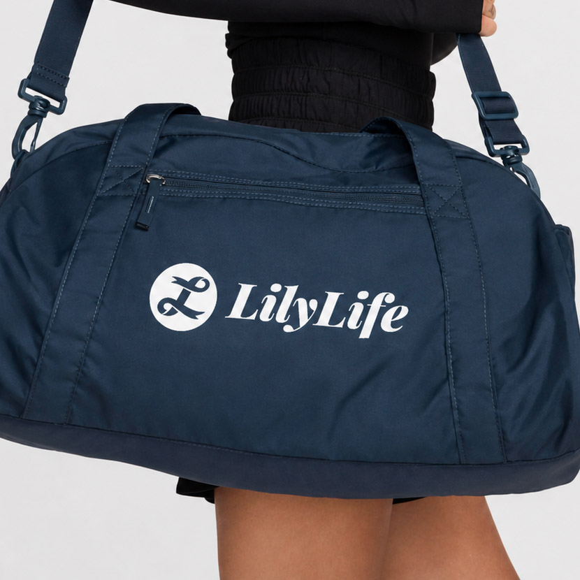 Lily Life branded gym bag product visual